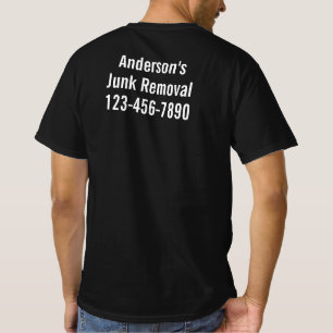 Naam afvalverwijderingsbedrijf Telefoonnummer Zwar T-shirt