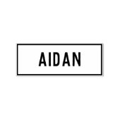 Naam Aidan Rubberstempel (Afrduk)