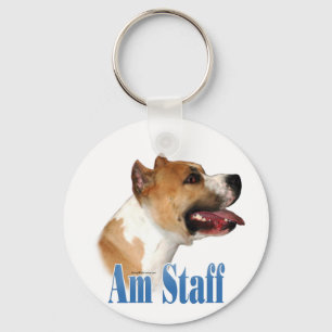 Naam Amerikaanse Staffordshire Terrier Sleutelhanger