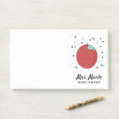 Naam Apple Teacher Script Post-it® Notes (Op bureau)