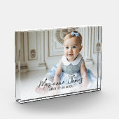 Naam babyscriptie babyfoto fotoblokken (Links)