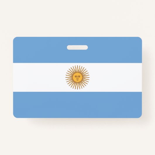 Naam Badge met vlag van Argentinië (Voorkant)