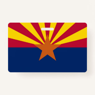 Naam Badge met vlag van Arizona State, Verenigde S