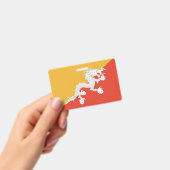 Naam Badge met vlag van Bhutan (Handheld)