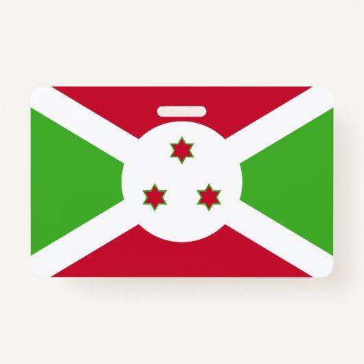 Naam Badge met vlag van Burundi (Voorkant)