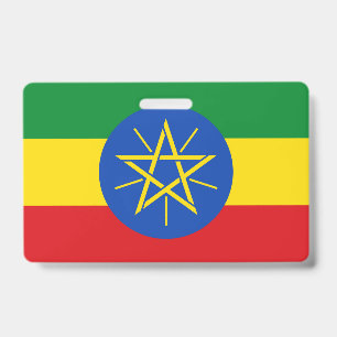 Naam Badge met vlag van Ethiopië