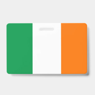 Naam Badge met vlag van Ierland