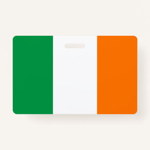 Naam Badge met vlag van Ierland
