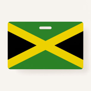 Naam Badge met vlag van Jamaica