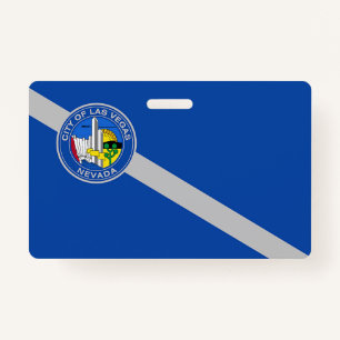 Naam Badge met vlag van Las Vegas City