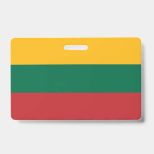 Naam Badge met vlag van Litouwen
