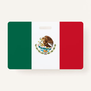 Naam Badge met vlag van Mexico