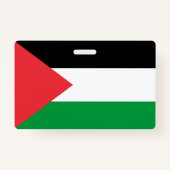 Naam Badge met vlag van Palestina (Achterkant)