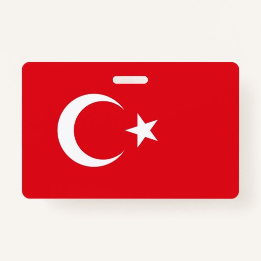 Naam Badge met vlag van Turkije (Voorkant)