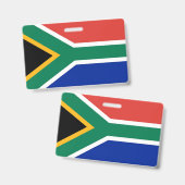 Naam Badge met vlag van Zuid-Afrika (Front & Back)