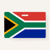 Naam Badge met vlag van Zuid-Afrika (Achterkant)