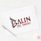 Naam Balin Rechthoekige Sticker (Envelop)