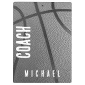  naam Basketbal Coach Klembord (Achterkant)