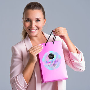 Naam bedrijf logo Dank u voor de bundel van de Hol Ronde Sticker