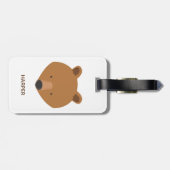 Naam Beer dierlijk dier Bagagelabel (Achterkant horizontaal)