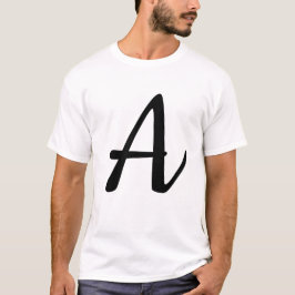 Naam beginnend met A T-shirt