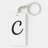Naam beginnend met C Sleutelhanger (achterkant)