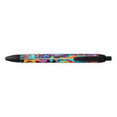 Naam bericht toevoegen, op graffiti patroon zwarte inkt pen (Achterkant)