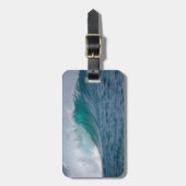 Naam Big Wave Blue Ocean Contact Bagagelabel (Voorkant verticaal)