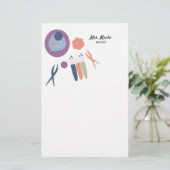 Naam biologie klasse cel briefpapier (Staand voorkant)