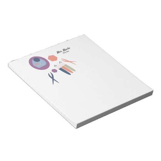 Naam biologie klasse cel notitieblok (Schuin)