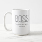 Naam Black Grey Boss Koffiemok (Links)