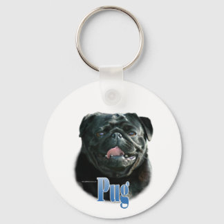 Naam Black Pug Sleutelhanger