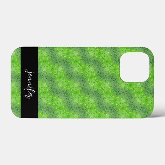 naam Bladeren met waterdruppelpatroon Case-Mate iPhone Case (Achterkant (horizontaal))