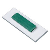 Naam blauwe cartoon auto naambadge (Achterkant)