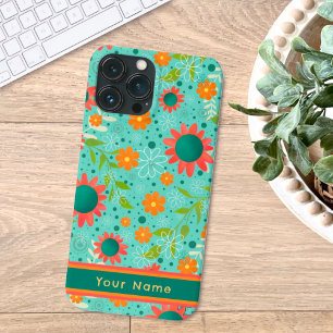 naam Bloemen Custom Pattern Inspirivity iPhone 13 Pro Max Hoesje