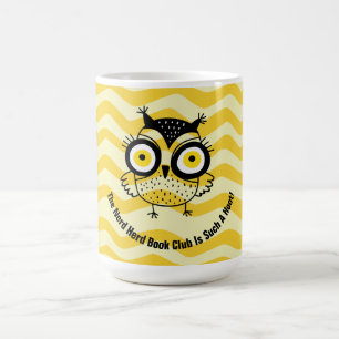Naam Boekclub Wise Owl Monogram Groep Koffiemok