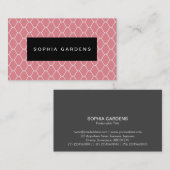 Naam Bord - Amime Pattern - Pink e3868f Visitekaartje (Voorkant / Achterkant)