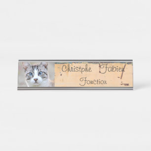 Naam bord categorie 2 . dieren. bureau naambordje