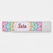 Naam Bord Mandala Mehndi Style G379 Deurbordje (Voorkant)