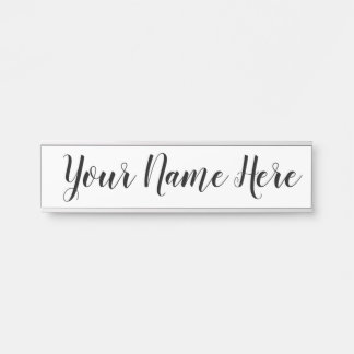 Naam bord voor werk deurbordje