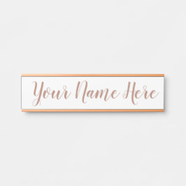 Naam bord voor werk deurbordje