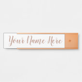 Naam bord voor werk deurbordje (Voorkant)