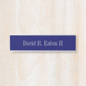 Naam Borden marinegetextureerd Deurbordje (Voorkant)