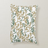 Naam Borstel Beige Foliage Accent Kussen (Achterkant (Verticaal))