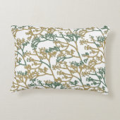Naam Borstel Beige Foliage Accent Kussen (Achterkant)
