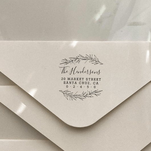 Naam Botanisch retouradres van de standaardscriptf Rubberstempel