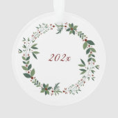 Naam Bourgondië Schattige Teddy Kerstboom Ornament (achterkant)