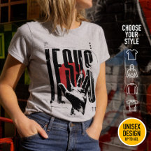 Naam boven elke naam Jezus grunge moderne streetwe