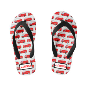 Naam brandend vrachtpatroon kinder teenslippers