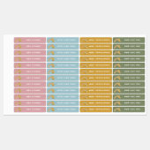 Naam Bright Boho Rainbow Labels (Vel)